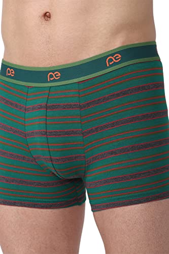 Image of Peter England Men's Cotton Blend Classic Regular Fit Striped Trunks