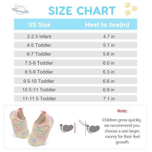 Image of FEETCITY Toddler Walking Shoes Slip On Toddler Shoes Boys Girls Kids Sports Sneakers Casual School Shoes Barefoot Shoes
