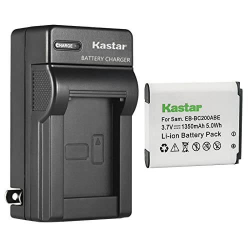 Kastar 1-Pack Battery and AC Wall Charger Replacement for Samsung Gear 360, SM-C200, SM-C200NZWAXAC, SM-C200NZWAXAR (US Model), MSIP-CMM-SEC-SMC200 (International Version)