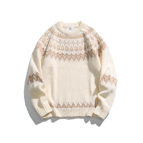 Men's Autumn Winter Personality National Wind Sweater Lovers Round Collar Jumsweater