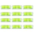6Pcs/Set Small Bubble Level Frame Mural Hanging 10x10x29mm Mini Square Spirit Level Picture Hanging Levels Mark Measuring Instruments Layout Tools