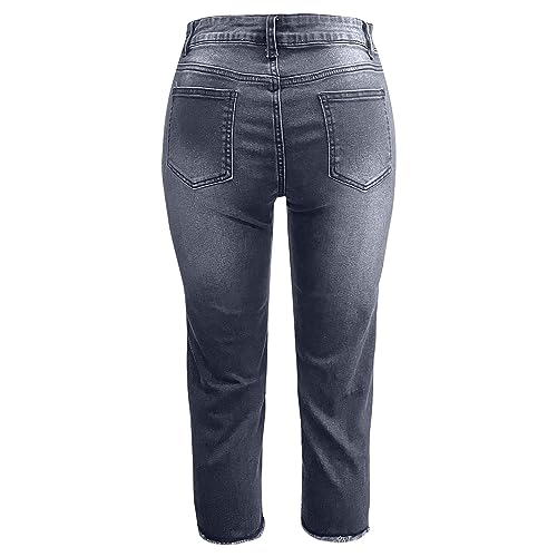 Jean extensible à jambe droite grande taille pour un ajustement parfait et silhouette affinée