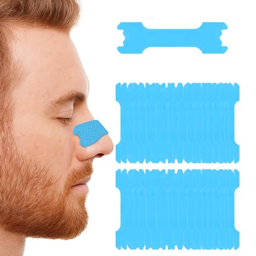 XYTAHDM Cerotti Nasali 60 PCS Cerotto Nasale in Non Tessuto Blu per Alleviare Fisicamente la Congestione Nasale, per Persone con Congestione Nasale nella Cura Giornaliera
