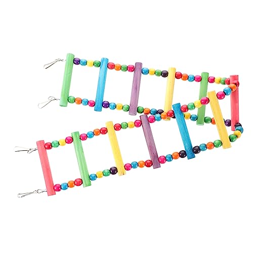 CIYODO Bird Ladder for Parrots 12-Step Parrot Ladder for Cage Bird Training Toy Random Color