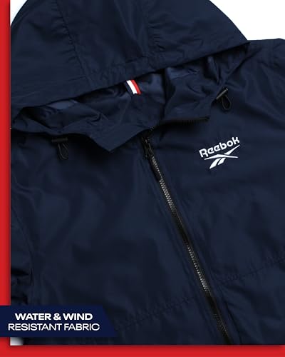 Reebok 141149424 Men'S Jacket - Full Zip Polar Fleece Lined Windbreaker Jacket thumb #3