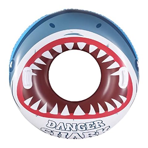 Inflatable Shark Pool Float for Kids and Adults Cover