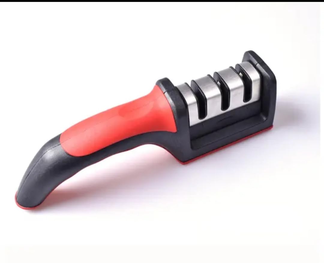 Shahwaiz.g, Knife Sharpener, Kitchen Knives, with Easy Manual Sharpening for Straight Knives, Perfect for Household, and Chef’s Choice,MahMir Premium, 4-stage Non-slip Base and Ergonomic Design