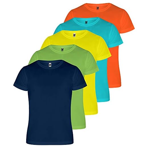 Roly Camiseta Camimera (Pack 5) Deporte Camiseta Técnica para Fitness o Running Transpirable