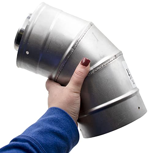 Supplying Demand RTG20151B-1 Tankless Gas Water Heater Stainless Steel Concentric Elbow 45 Degree 3 Inch/5 Inch