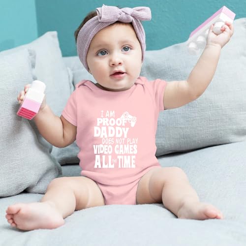 Image of Hi Daddy Bodysuit for Baby Hello Daddy Pregnancy Announcement for Husband I Love Daddys Baby Romper