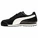 PUMA Men's ROMA BASIC Sneaker, black-white-puma silver, 8.5