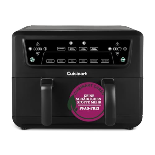 Cuisinart-XXL-104L-Zweizonen-Heisluftfritteuse-PFAS-Frei-Chemiekalien-frei-Braten-Grillen-Backen-Dehydrieren-und-Warmhalten-2-kammern-2-x-52L-8-portionen-Spulmaschinenfeste-Teile | Dealmeister.io Alt tag für bilder post titel
