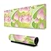 Produktbild Große weiche Gaming-Mausunterlage Pink Lotus Lilies Floral Rutschfeste Gummibasis Weiche Computertastatur Mäusematte