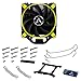 immagine 3Arctic Freezer 33 eSports One – Dissipatore di processore semi-passivo con ventola Bionix da PWM 120 mm, Dissipatore per CPU fino una potenza di raffreddamento di 320 Watt (Giallo)