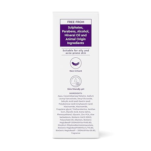 Image of Dr. Reddy's Venusia Acne Facewash | Sebum Control & Hydrating Formula | Clears Acne-marks | Enriched with encapsulated Salicylic Acid, Glycolic Acid, Ceramide - Oat - HA Complex | Oily & Acne-Prone Skin | 75g