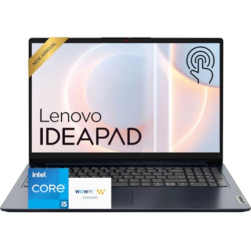 Image of Lenovo Ideapad 15.6 inch FHD Touchscreen Laptop • 2026 Edition • Intel i5-1335U 10-Core Processor(Beats i7-1255U) • 12GB RAM • 768GB Storage(256GB SSD + 512GB External) • Copilot AI • WiFi 6 • Windows 11