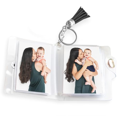 Transparent Gift Llavero Personalizado Álbum con Fotos. Regalo para Familiares, Amigos, Pareja. Llaveros Personalizados con Foto. Regalos Originales para Mujer y Hombre. Regalos de Cumpleaños, Navidad
