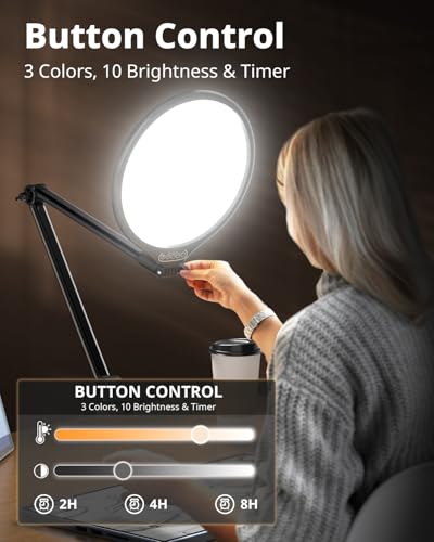 Image of UBeesize 10 inch Key Light for Streaming, Desk Ring Light with Adjustable Arm, Zoom Lighting for Home Office, Gaming, Podcast, Video Calls, and Recording (Pack of 10)