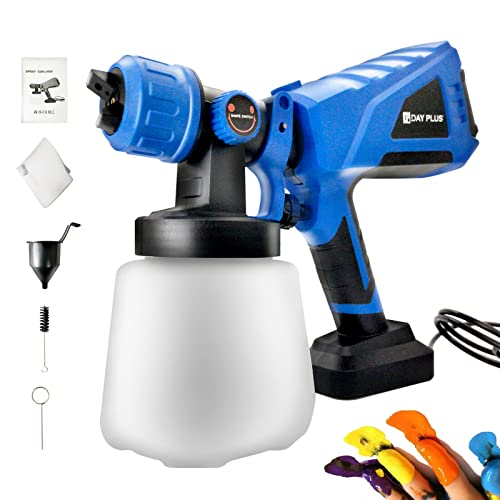 Image of Paint Sprayer, 550W HVLP Electric Paint Spray Gun Fence Paint Sprayer with 3 Painting Modes, Copper Nozzles, 1000ml Detachable Container, 1000ml/min, Spray Gun for Paints&Wall Paints Indoors&Outdoors