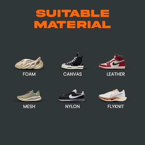 SNEAKARE Quick Shoe Cleaning Kit Shoe Cleaner & Medium Bristle Shoe Brush, White Shoe Cleaning Kit, Shoe Cleaner Kit For Sneaker,Sports Shoe Cleaner Foam Spray (Image - 6)