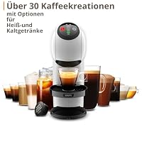 NESCAFÉ Dolce Gusto Genio S Basic von Krups, kompakte Kapselkaffeemaschine, 15 Bar Druck , 0,8 Liter Kapazitat, Eco-Mode, automatische Entkalkungswarnung, weiß, ‎KP2431 – Ansicht 2