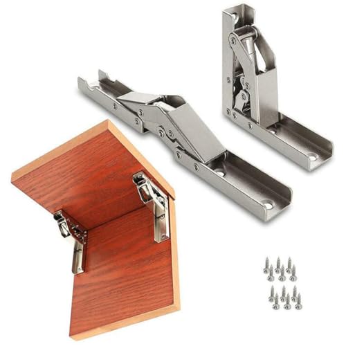 Charnière étagère pliable à double blocage pour support de table robuste