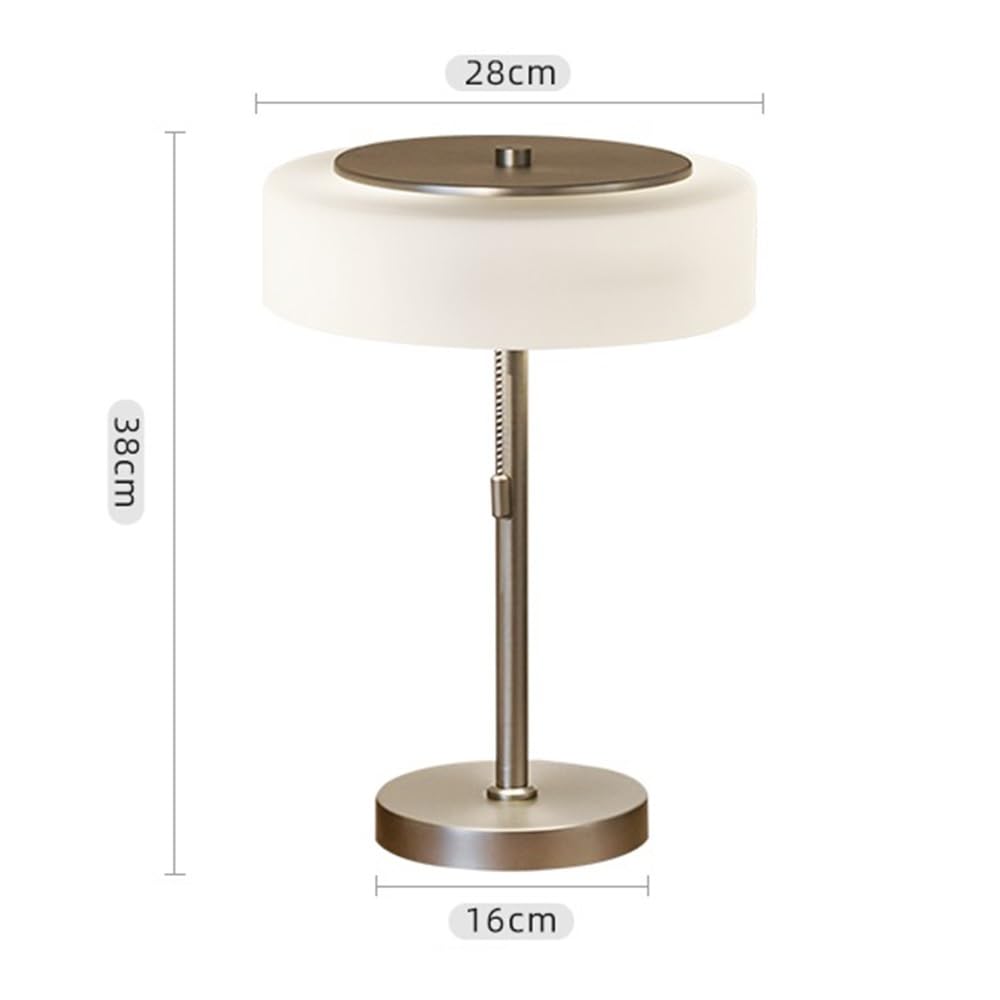 Lampy nocne Włoska lampa stołowa w stylu vintage, nowoczesna prosta lampka nocna z przełącznikiem kablowym, szklany klosz w akademiku