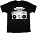 ISB Products Ill Street Blues I Remember Real Hip Hop with Boombox Radio T-Shirt - X-Large - Black