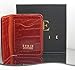 Etrie New York Unisex Leather Card Holder - Rich Red, Compact, Luxury Elegance for Fashion-forward Individuals