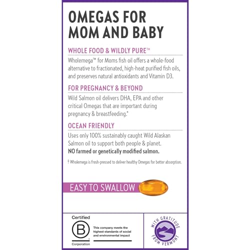 New Chapter NCR90195 Wholemega For Moms Fish Oil Supplement - Prenatal Dha With Omega-3 + Vitamin D3 thumb #8