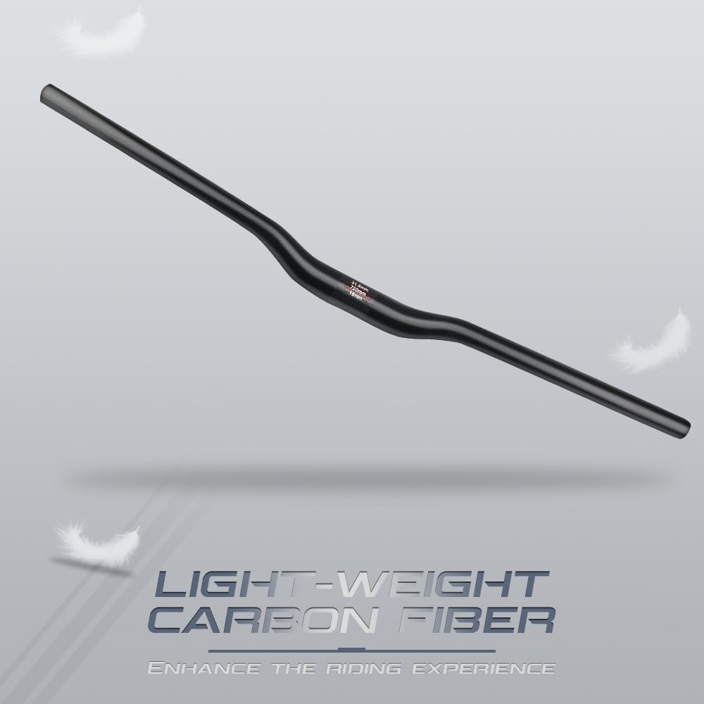 mtb handlebar carbon riser carbon mtb handlebar 31.8 * 760mm 3K matte carbon fiber mountain bike handlebar carbon fiber scooter bars bicycle mtb riser bar