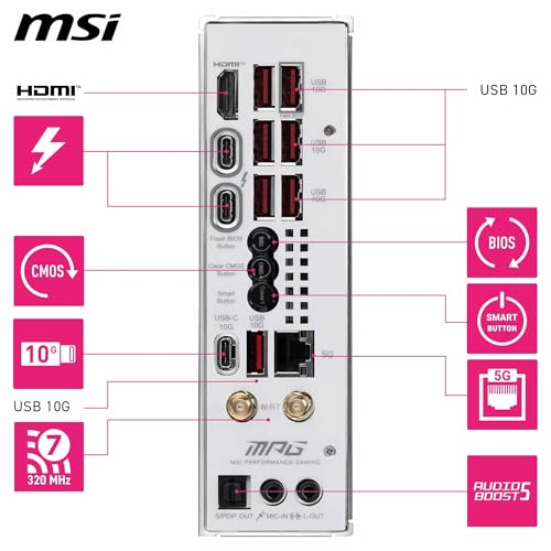 MPG Z890I EDGE TI WIFI Scheda Madre Mini-ITX, supporta i processori Intel Core Ultra (Serie 2), LGA 1851, VRM 110A SPS, Memory Boost DDR5 (8600+ MT/s OC), PCIe 5.0 x16, M.2 Gen5, Wi-Fi 7, 5G LAN - Scheda madre - Immagine 5