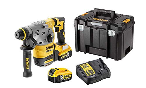 DᴇWALT DCH283P2-QW Tassellatore SDS-Plus a Batteria, 3 Modalità, con Percussione, 18 V, 5.0 Ah, Motore Brushless