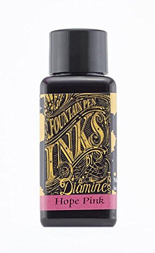 Diamine 30 ml Bottle Fountain Pen Ink, Hope Pink by Diamine