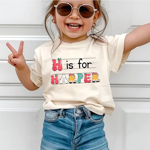 Custom Kids Name Back To School Shirt Shirt, Toddler First Day of School Tee Kindergarten Shirt With Name, First Day School Outfit2