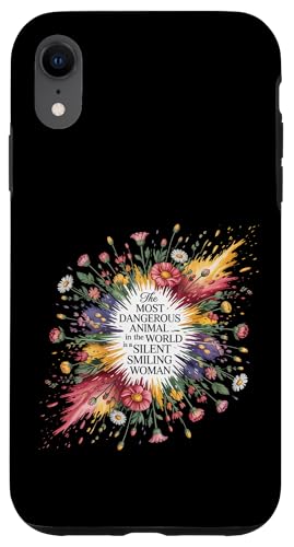 Silent Smiling Woman Most Dangerous Animal �X�}�z�P�[�X iPhone XR �p