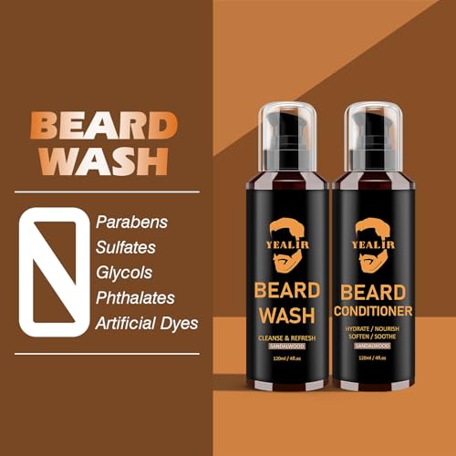 Yealir Beard Wash & Conditioner - Softens Facial Hair thumb #6