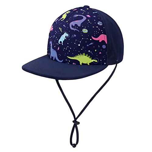 Upf 50+ Kids Baseball Hat Visor To Protect Against Uv Sun Rays - Toddler Boy Girl Quick Dry Sun Hats And Print Baseball Cap (As1, Age, 6_Months, 36_Months, Standard, Navy+Dinosaur) #TOP12