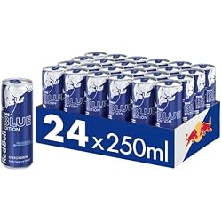 Red Bull Energy Drink Blue Edition, Blueberry, 24 x 250 ml Disposable