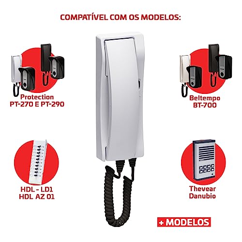 Interfone Extensão Para Porteiro Eletrônico Residencial Protection Pt-275