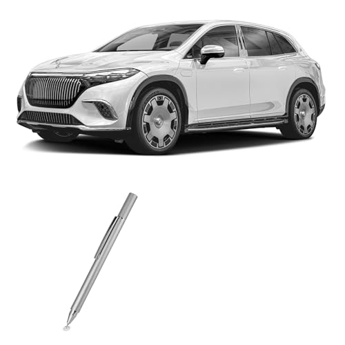 BoxWave Stylus Pen Compatible with Mercedes-Benz 2024 Maybach EQS 680 SUV Passenger Display (12.3 in) - FineTouch Capacitive Stylus, Super Precise Stylus Pen - Metallic Silver