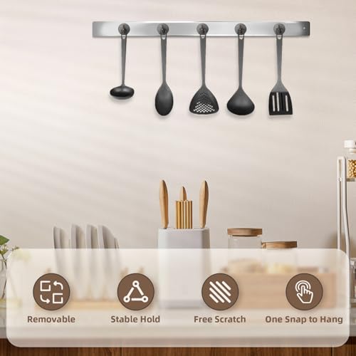 Image of Neosmuk Magnetic Hooks Steel Tube Design for Cruise,100lb+ Gunmetal,10 Pack | Cruise Ship Essentials,Heavy Duty Magnett Hooks for Cabins, Refrigerator, Grill, Hanging, and Travel Extra Strong Must-Haves