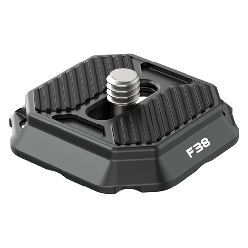 Ulanzi New Version F38 Quick Release Plate 2-in-1 FALCAM F38 Quick Release System QR Plate Camera Tripod Mount Adapter Compatible with PD and F38 (New Version Top Plate Base Mount NOT Include)