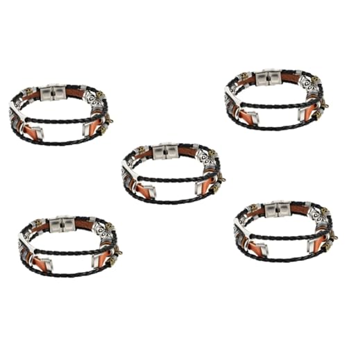 Bracelet homme boucle en métal 2 pièces bijoux poignet