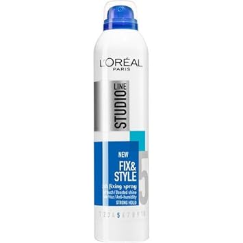 LOreal Paris Studio Line 5 Fix and Style 24h Anti-Frizz Fixing Spray (250 ml)