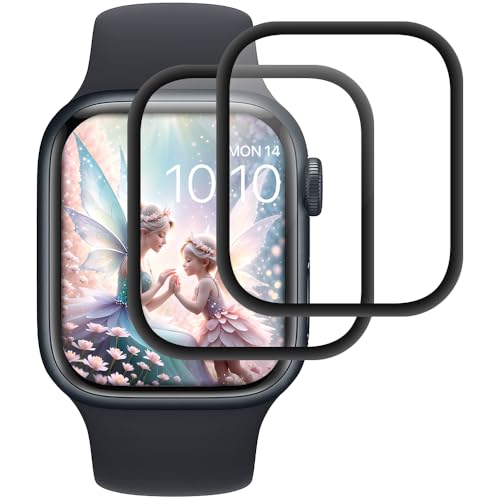 Pellicola Protettiva per Apple watch Series 6/5/4/SE 40mm, 2 pezzi pellicola gel [copertura totale curva 3D] [Anti-Graffio] [Senza Bolle][Durezza 9H ] écran de protection