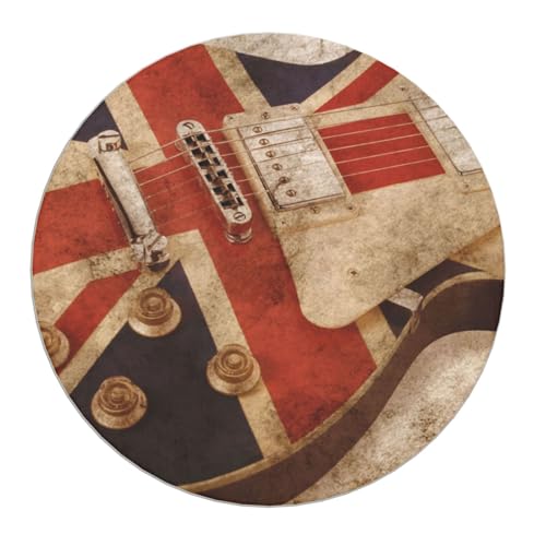 Dessous de verre rigide diatomite drapeau britannique guitare haute absorption - 8
