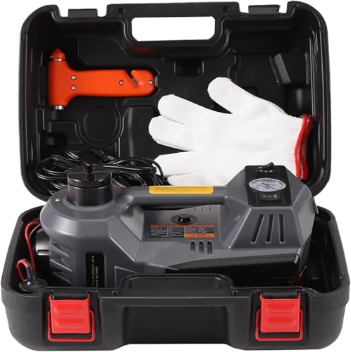 ROGTZ Hydraulic Car Jack Kit 5 Ton Vehicle Lift with Integrated Air Pump, 4-in-1 Emergency Tire Repair Floor Jack for Car SUV Truck Trailer