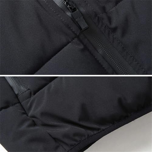 Mens Down Vest Loose Sleeveless Jackets Outerwear3