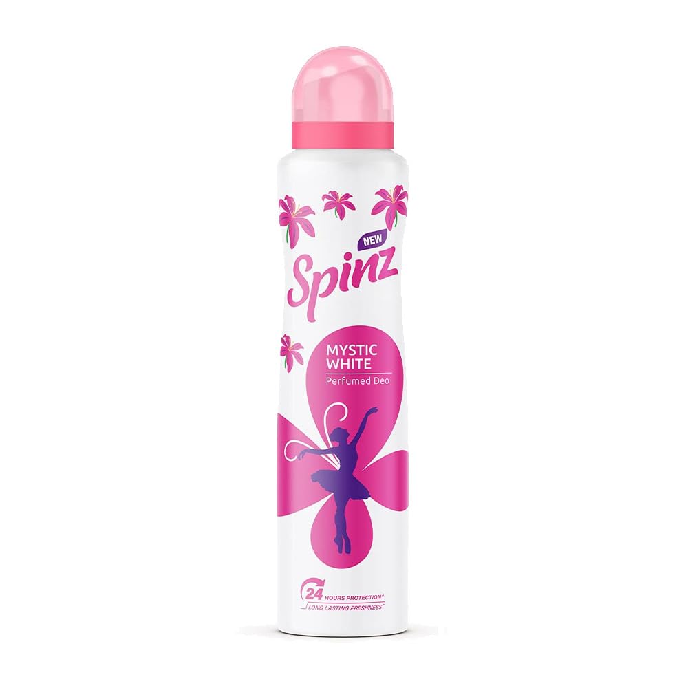 SpinZ Mystic White Perfumed Deo For Women, With Fresh Lily Aerosol Fragrance For Long Lasting Freshness And 24 Hours Prote... - Review, Price and Buying Guide